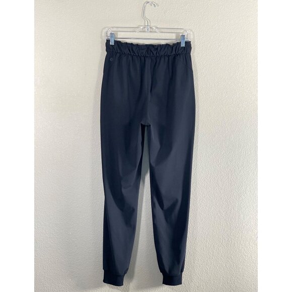 Lululemon Stretch High Rise Jogger Pants Style W5DQDS Black - Picture 6 of 10